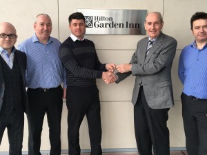 Tolent Construction Ltd handing the keys to owners SFC Hotels
