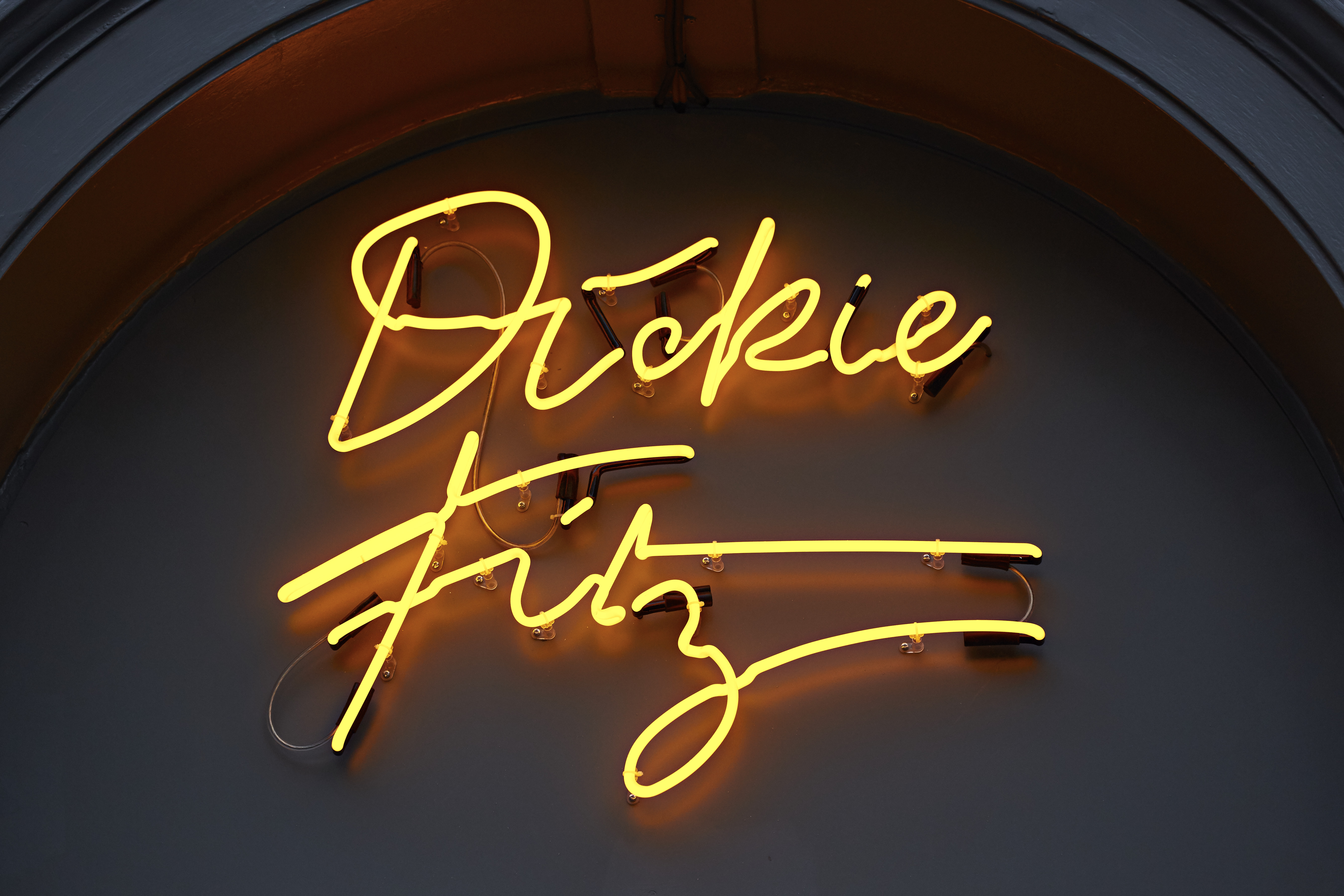 Dickie Fitz Neon Sign Luxury Hospitality Magazine