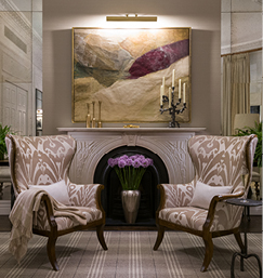 Image of 2 chairs in luxury hotel room